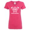 Women’s Glitter V-Neck T-Shirt Thumbnail